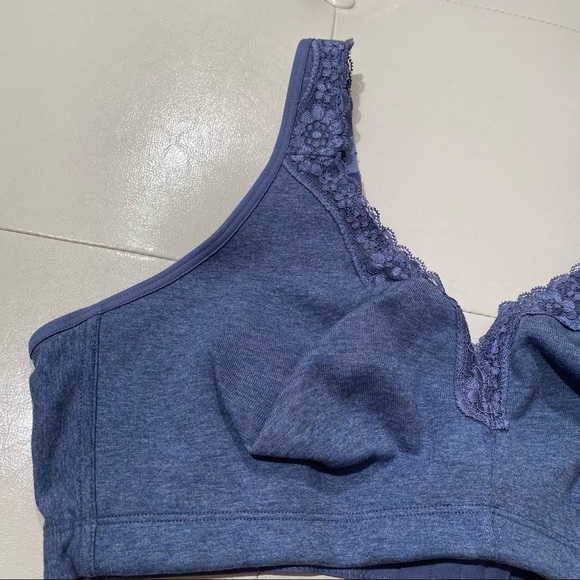 Delmira blue mist soft cotton bra size 44C - Picture 3 of 16